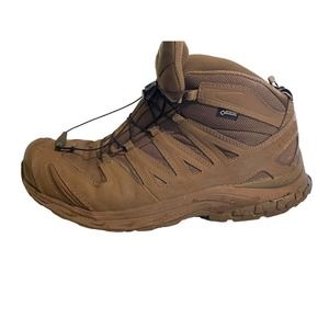 Salomon Mens Hiking Trail Boots 401382 Brown Leather Lace Up 3D Chassis 12